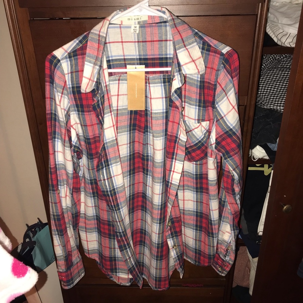 Plaid button up